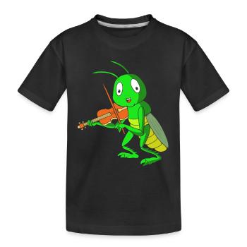 Sauterelle sauterelle - T-shirt bio Premium Enfant - noir - Devant