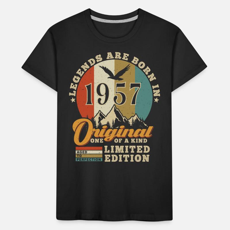 Original 1957 Geburtstagsgeschenk 1957 authentisch Kinder Premium Bio T-Shirt