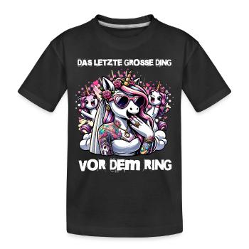 Enterrement de vie de garçon Mariée Enterrement de vie de jeune fille Grondement de femmes - T-shirt bio Premium Enfant - noir - Devant
