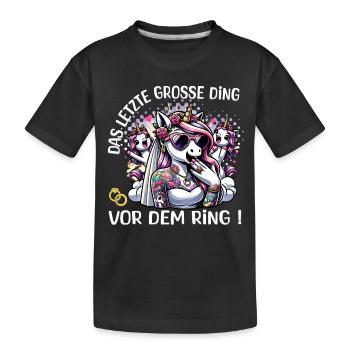 Enterrement de vie de garçon Mariée Enterrement de vie de jeune fille Grondement de femmes - T-shirt bio Premium Enfant - noir - Devant