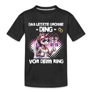 Enterrement de vie de garçon Mariée Enterrement de vie de jeune fille Grondement de femmes - T-shirt bio Premium Enfant - noir - Devant