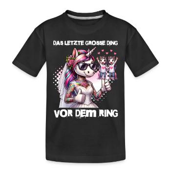 Enterrement de vie de garçon Mariée Enterrement de vie de jeune fille Grondement de femmes - T-shirt bio Premium Enfant - noir - Devant