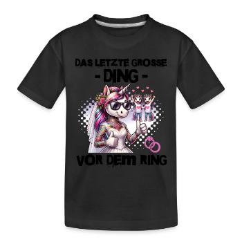 Enterrement de vie de garçon Mariée Enterrement de vie de jeune fille Grondement de femmes - T-shirt bio Premium Enfant - noir - Devant