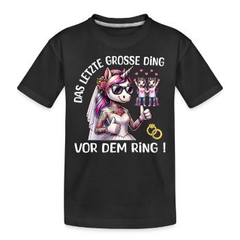 Enterrement de vie de garçon Mariée Enterrement de vie de jeune fille Grondement de femmes - T-shirt bio Premium Enfant - noir - Devant