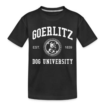Görlitz Dog University Universität Hochschule Uni - T-shirt bio Premium Enfant - noir - Devant