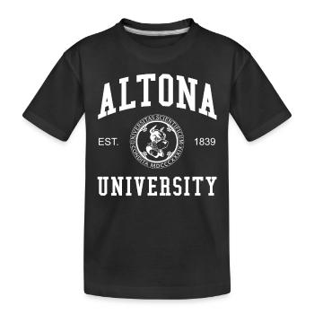 Hamburg Altona University Universität Hochschule - Kinder Premium Bio T-Shirt - Schwarz - Vorne