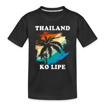 Thaïlande - T-shirt bio Premium Enfant - noir - Devant