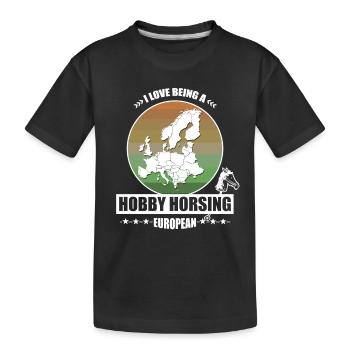 Hobby Horsing Europe | Pro Europe - T-shirt bio Premium Enfant - noir - Devant