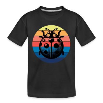 Ladybird - Kids' Premium Organic T-Shirt - black - Front