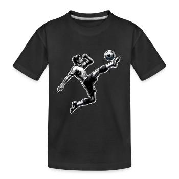 Football - T-shirt bio Premium Enfant - noir - Devant