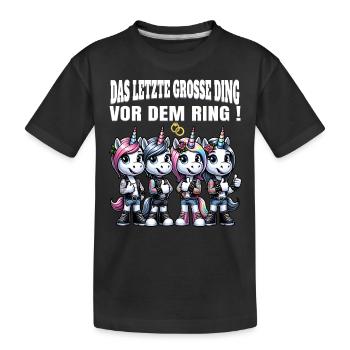 Enterrement de vie de garçon Mariée Enterrement de vie de jeune fille Grondement de femmes - T-shirt bio Premium Enfant - noir - Devant