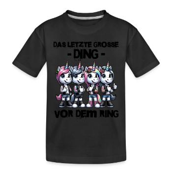 Enterrement de vie de garçon Mariée Enterrement de vie de jeune fille Grondement de femmes - T-shirt bio Premium Enfant - noir - Devant