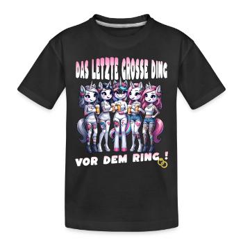 Enterrement de vie de garçon Mariée Enterrement de vie de jeune fille Grondement de femmes - T-shirt bio Premium Enfant - noir - Devant