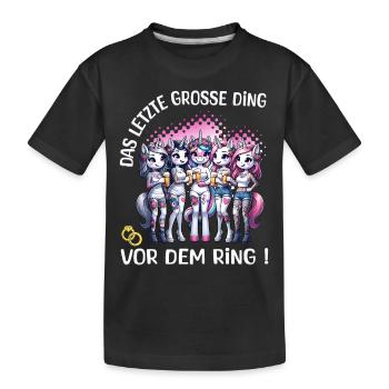 Enterrement de vie de garçon Mariée Enterrement de vie de jeune fille Grondement de femmes - T-shirt bio Premium Enfant - noir - Devant