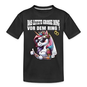 Enterrement de vie de garçon Mariée Enterrement de vie de jeune fille Grondement de femmes - T-shirt bio Premium Enfant - noir - Devant
