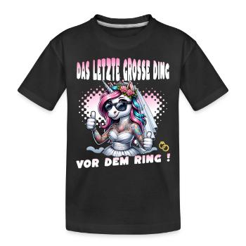 Enterrement de vie de garçon Mariée Enterrement de vie de jeune fille Grondement de femmes - T-shirt bio Premium Enfant - noir - Devant