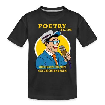 POÉSIE SLAM PENSÉES FORME HISTOIRES - T-shirt bio Premium Enfant - noir - Devant