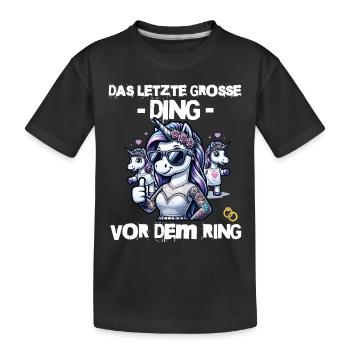 Enterrement de vie de garçon Mariée Enterrement de vie de jeune fille Grondement de femmes - T-shirt bio Premium Enfant - noir - Devant
