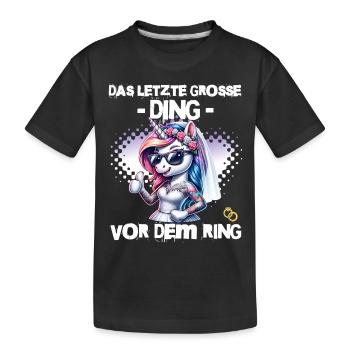 Enterrement de vie de garçon Mariée Enterrement de vie de jeune fille Grondement de femmes - T-shirt bio Premium Enfant - noir - Devant