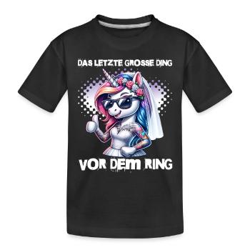 Enterrement de vie de garçon Mariée Enterrement de vie de jeune fille Grondement de femmes - T-shirt bio Premium Enfant - noir - Devant