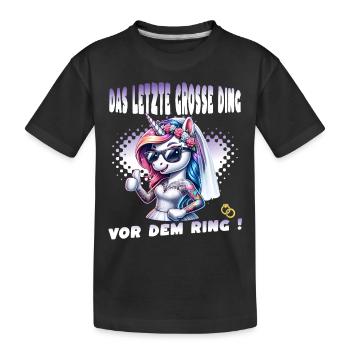 Enterrement de vie de garçon Mariée Enterrement de vie de jeune fille Grondement de femmes - T-shirt bio Premium Enfant - noir - Devant