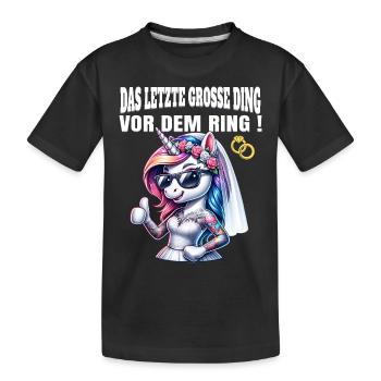 Enterrement de vie de garçon Mariée Enterrement de vie de jeune fille Grondement de femmes - T-shirt bio Premium Enfant - noir - Devant
