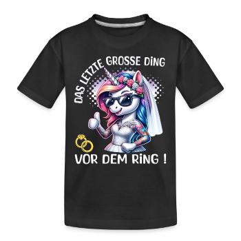 Enterrement de vie de garçon Mariée Enterrement de vie de jeune fille Grondement de femmes - T-shirt bio Premium Enfant - noir - Devant