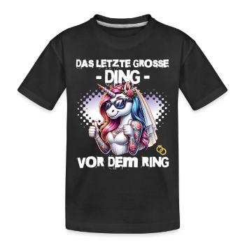 Enterrement de vie de garçon Mariée Enterrement de vie de jeune fille Grondement de femmes - T-shirt bio Premium Enfant - noir - Devant