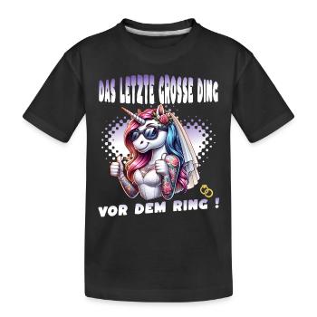 Enterrement de vie de garçon Mariée Enterrement de vie de jeune fille Grondement de femmes - T-shirt bio Premium Enfant - noir - Devant