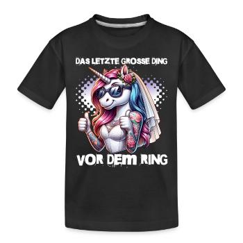 Enterrement de vie de garçon Mariée Enterrement de vie de jeune fille Grondement de femmes - T-shirt bio Premium Enfant - noir - Devant