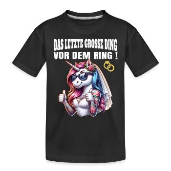 Enterrement de vie de garçon Mariée Enterrement de vie de jeune fille Grondement de femmes - T-shirt bio Premium Enfant - noir - Devant