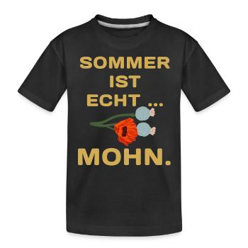 L’été, c’est l’été - T-shirt bio Premium Enfant - noir - Devant