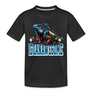 Iguane - T-shirt bio Premium Enfant - noir - Devant