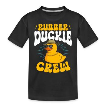 Rubber Duck Rubber Duck - Kids' Premium Organic T-Shirt - black - Front