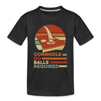 Aucune balle requise Plateaux de jeu Pouf - T-shirt bio Premium Enfant - noir - Devant