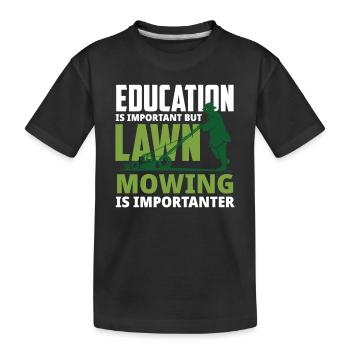 Landscape Gardener Education - Kids' Premium Organic T-Shirt - black - Front