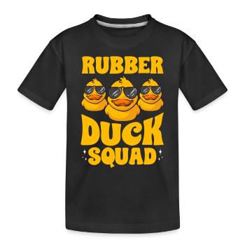 Rubber Duck Rubber Duck - Kids' Premium Organic T-Shirt - black - Front