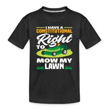 Landscaper - Kids' Premium Organic T-Shirt - black - Front