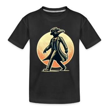 Médecin de la peste Costume vintage de médecin de la peste - T-shirt bio Premium Enfant - noir - Devant