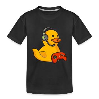 Rubber Duck Rubber Duck - Kids' Premium Organic T-Shirt - black - Front