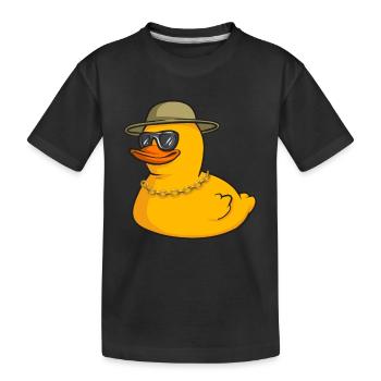 Rubber Duck Rubber Duck - Kids' Premium Organic T-Shirt - black - Front