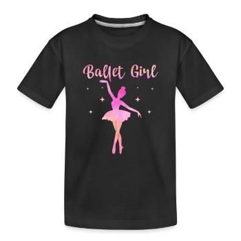 Ballerine Ballerine Dansant - T-shirt bio Premium Enfant - noir - Devant