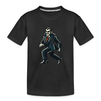 Vampire Rétro Vintage Style Halloween Costume Décoration - T-shirt bio Premium Enfant - noir - Devant