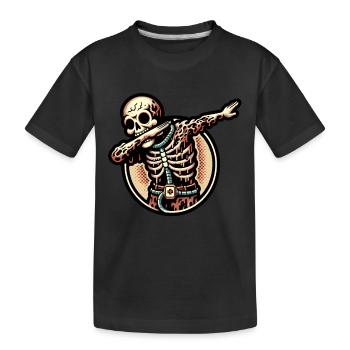 Dabbender Zombie Lustiges Dabbing Design - Kinder Premium Bio T-Shirt - Schwarz - Vorne