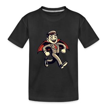Rétro Vintage Style Halloween Vampire Costume Décoration - T-shirt bio Premium Enfant - noir - Devant