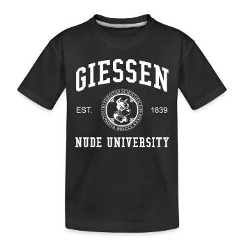 Gießen Nude University Hochschule Universität Uni - T-shirt bio Premium Enfant - noir - Devant