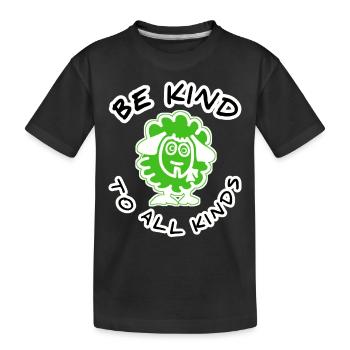Schaf - Kinder Premium Bio T-Shirt - Schwarz - Vorne