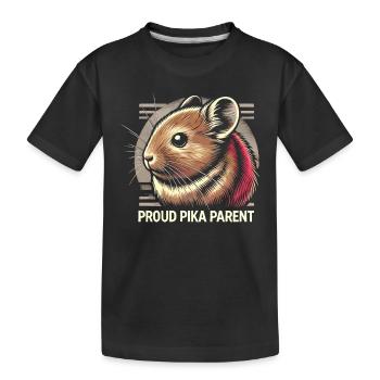 Design américain Pika Lover pour Pika - T-shirt bio Premium Enfant - noir - Devant