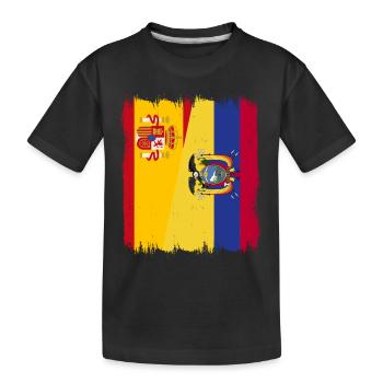Ecuador Quito Guayaquil Ecuadorianische - Kinder Premium Bio T-Shirt - Schwarz - Vorne