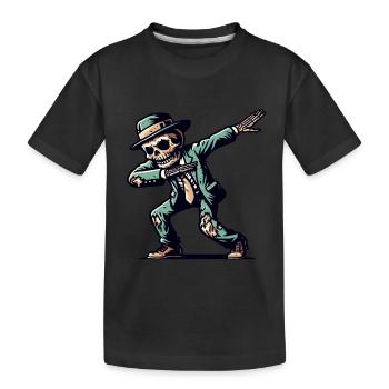 Dabbender Zombie Lustiges Dabbing Design - Kinder Premium Bio T-Shirt - Schwarz - Vorne